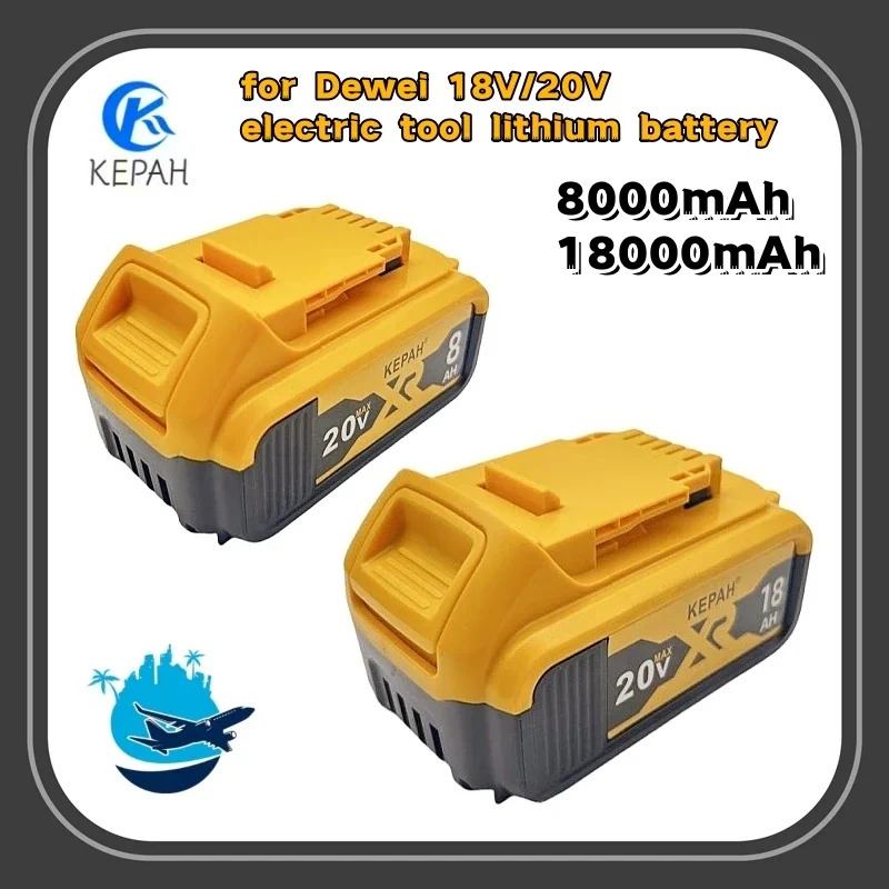 

New 100% Original 18000mAh 20V for Dewalt Power Tool Battery DCB206 20V 18.0Ah Battery DCB206 20V Battery DCB205 DCB204-2 DCB200