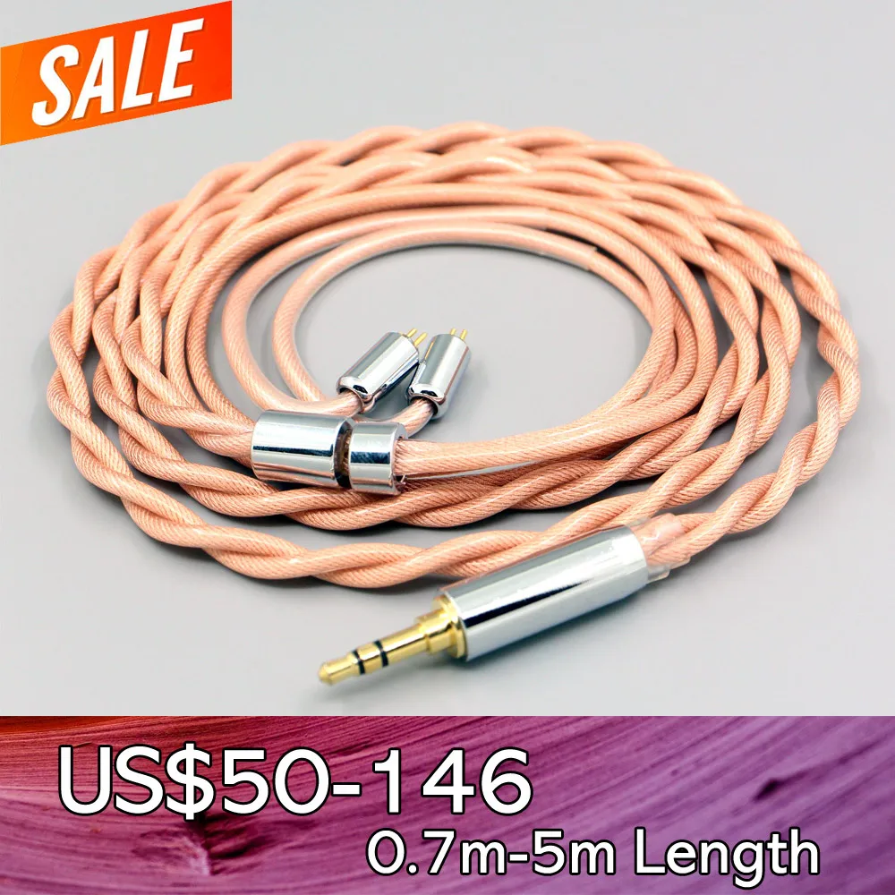 

Type6 756 core Shielding 7n Litz OCC Earphone Cable For 0.78mm Flat Step JH Audio JH16 Pro JH11 Pro 5 6 7 BA LN007985