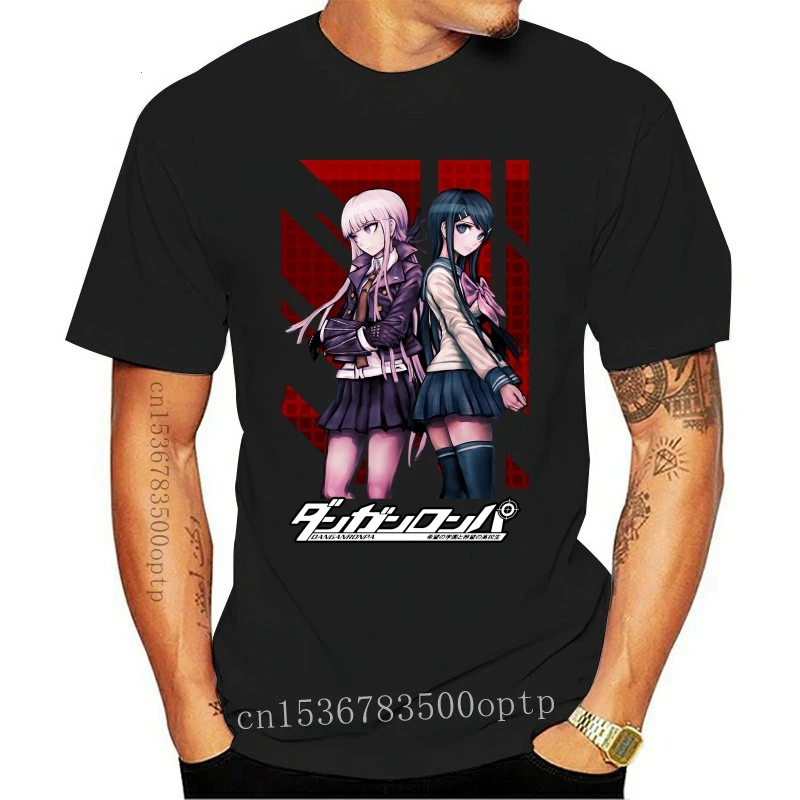 

New High Qiality Custom Print Kyouko and Sayaka Danganronpa T shirt Mens Size M 3XL