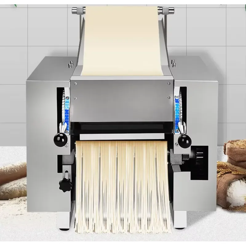30kg Commercial Dough Mixer Heavy Duty Electric Automatic Stainless Steel 304 Motor Adjustable Thickness for Bakery Household