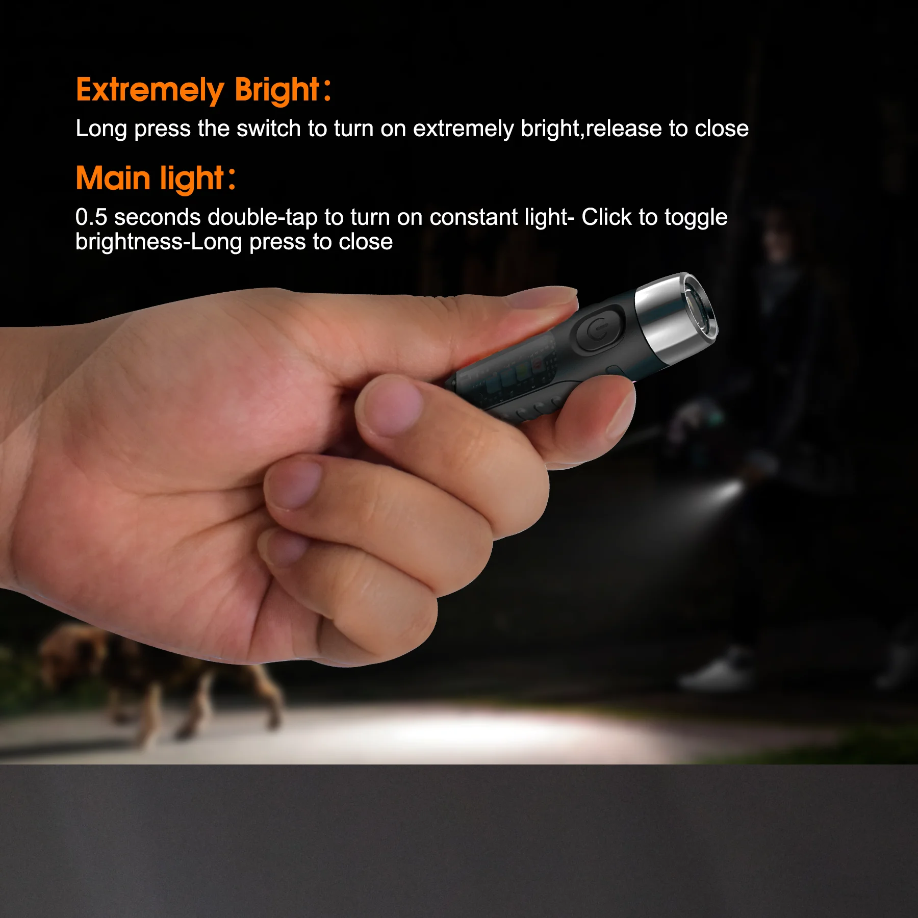 TUNENGE مصباح ليد جيب صغير السوبر مشرق S12 زائد المحمولة الشعلة 600LM مقاوم للماء ضوء المفاتيح المدمج في البطارية مع المغناطيسي