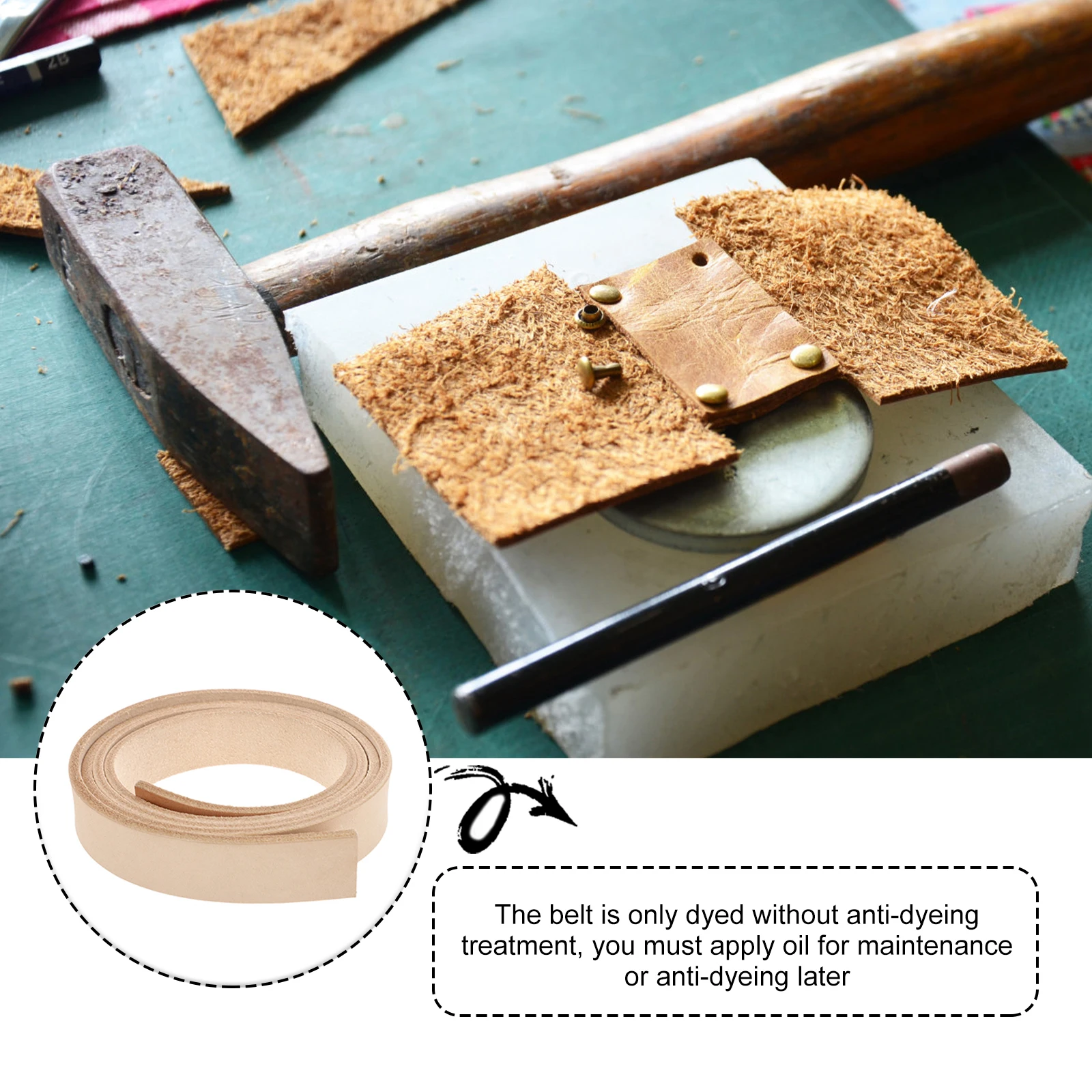 

Genuine Cowhide Strap For Diy Belt Craft Projects Semi-Finished Strips For Handmade Crafts Repair Bag