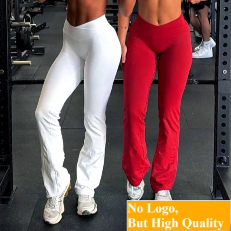 Leggings Vision Flares para mujer, pantalones de yoga sin costuras, cintura cruzada en forma de V, leggings acampanados para gimnasio, mallas deportivas, pantalones de entrenamiento.