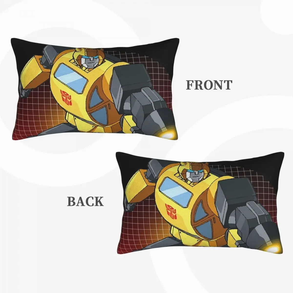 Bumblebee Autobot Transformer G1 Rectangle Pillowcase Cushion Cover Decor Bedroom Bed Home Comfort Throw Pillow