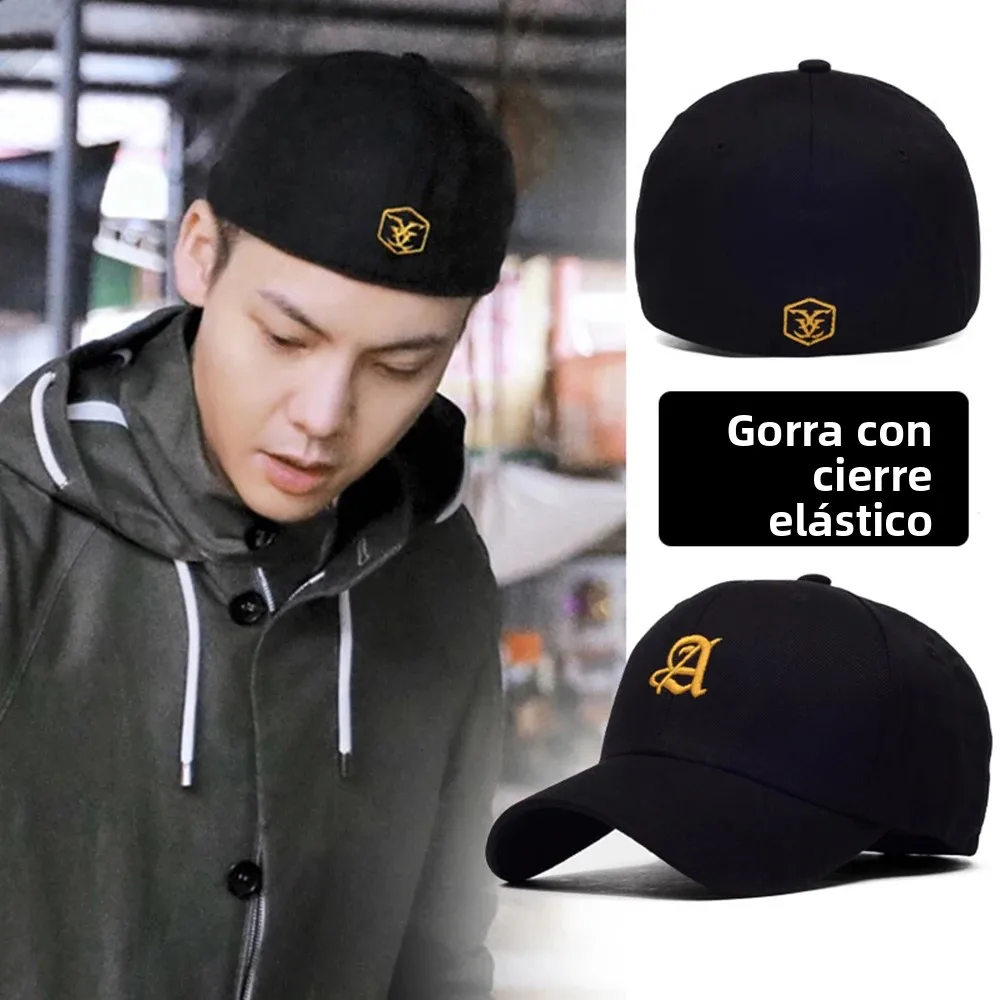 Equipado totalmente elástico elástico cerrado letra A gorra flexible nuevo camionero hombres mujeres papá Hip Hop béisbol Snapback visera Era