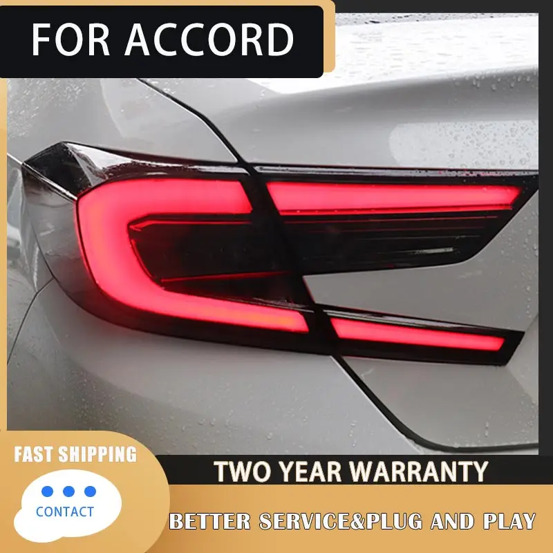 

Car Accessories for Honda Accord Taillight 2017-2020 LED Accord 10th Tail Lights Rear DRL Fog Brake Turn Signal