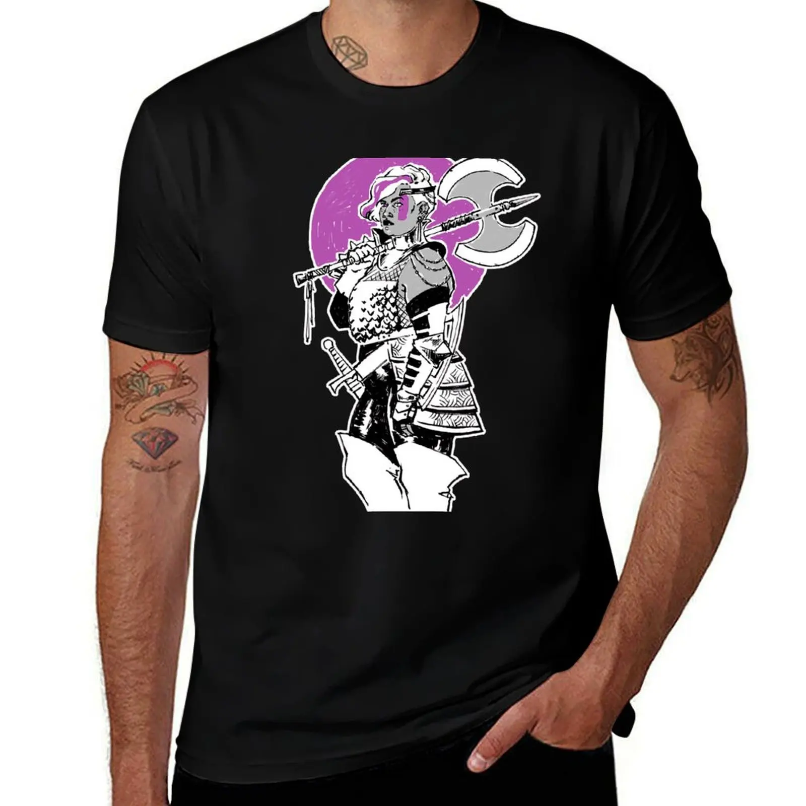 

Purple Warrior - Labrys Amazon - Queer Fighter T-Shirt t shirt man luxury cotton t shirt man T-Shirt