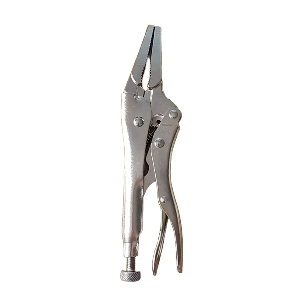 1Pcs Durable 5 Inch Long Nose Locking Pliers Chrome Vanadium Long Jaw Vise Grip Pliers Repair Hand Tool For Nuts Bolts Repair