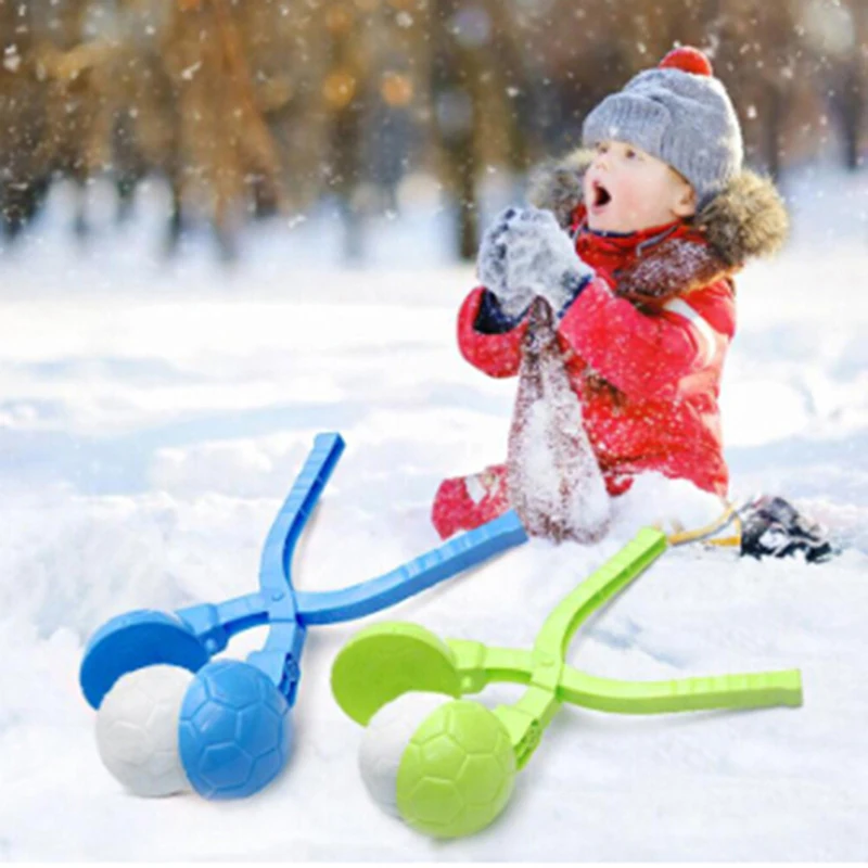 1PCS Snowman Duck Dinosaur Shape Snowball Maker Clip Tong Kid Winter Outdoor Funny Snow Sand Mold Snowball Fight Sport Toy view 3