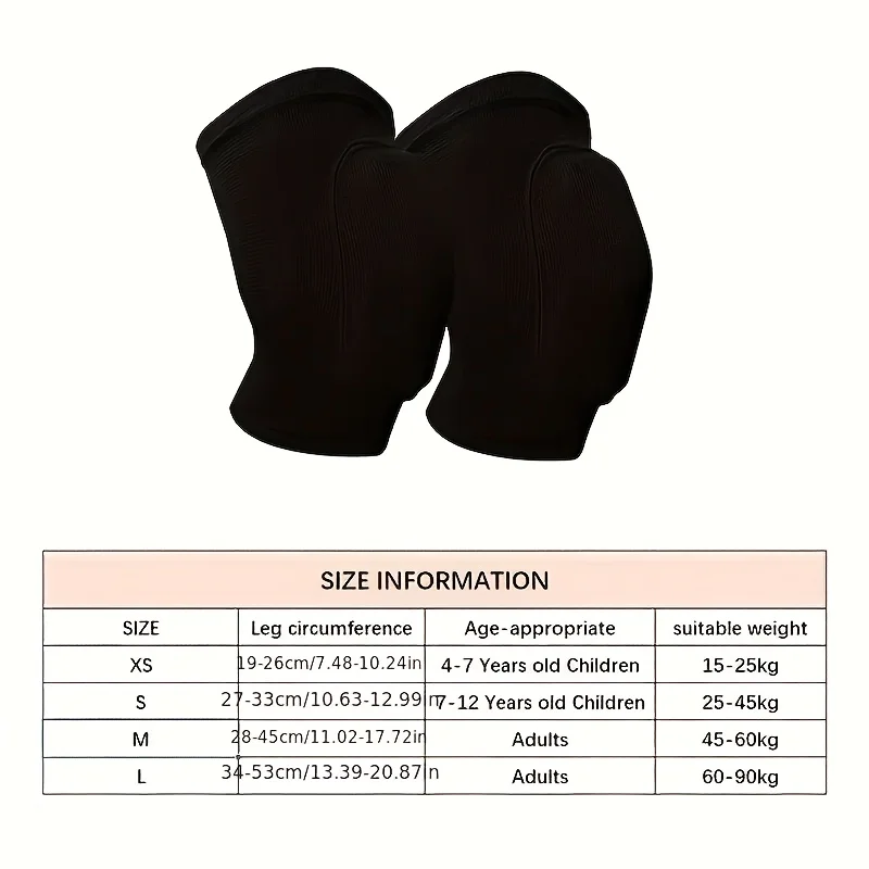 2pcs Sponge Knee Pads for Volleyball Players,Dancers,Yoga,Running,Cycling,Workouts,Knee Support Brace image 5