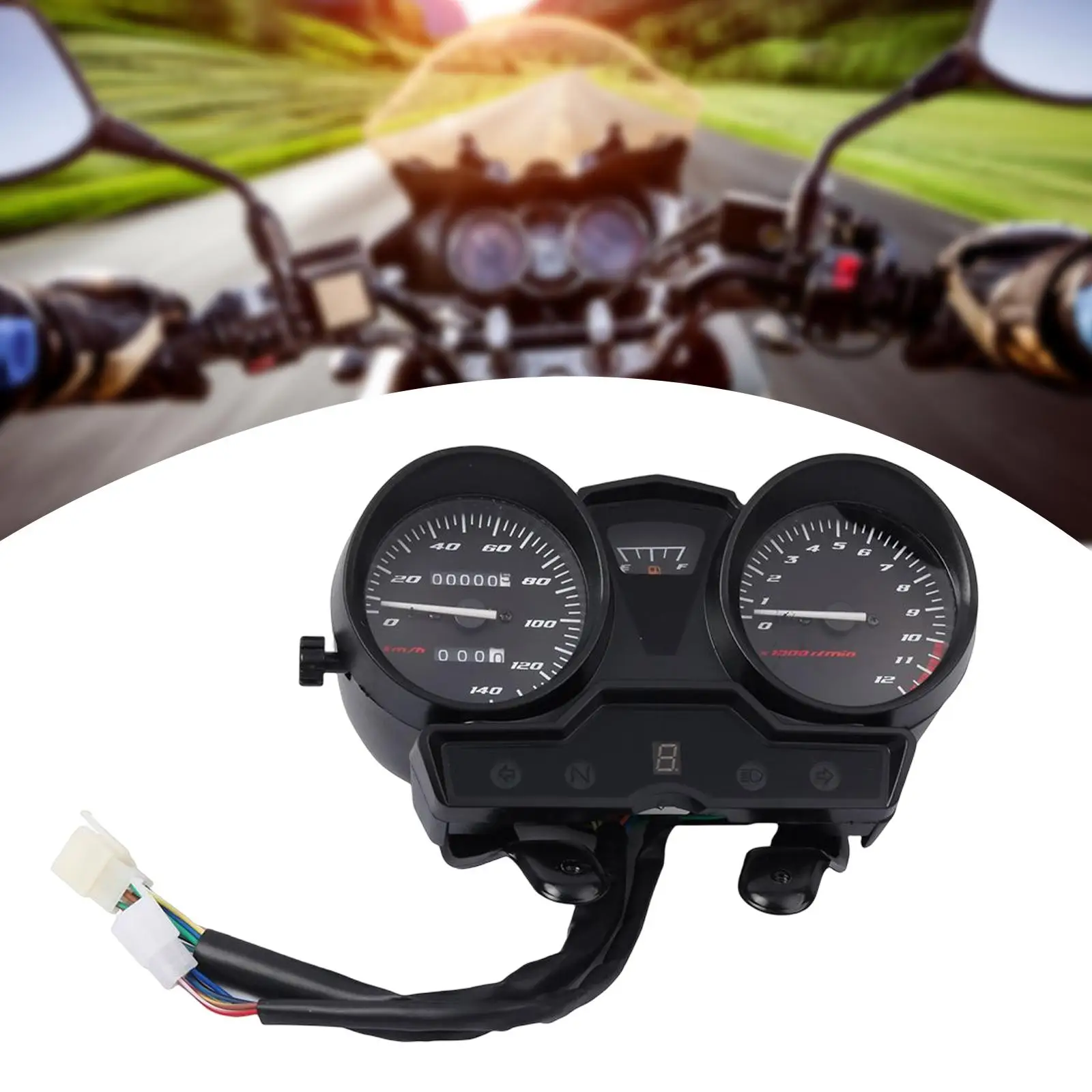 LED Digital Dashboard Motorcycle RPM Meter Guage Replacement High