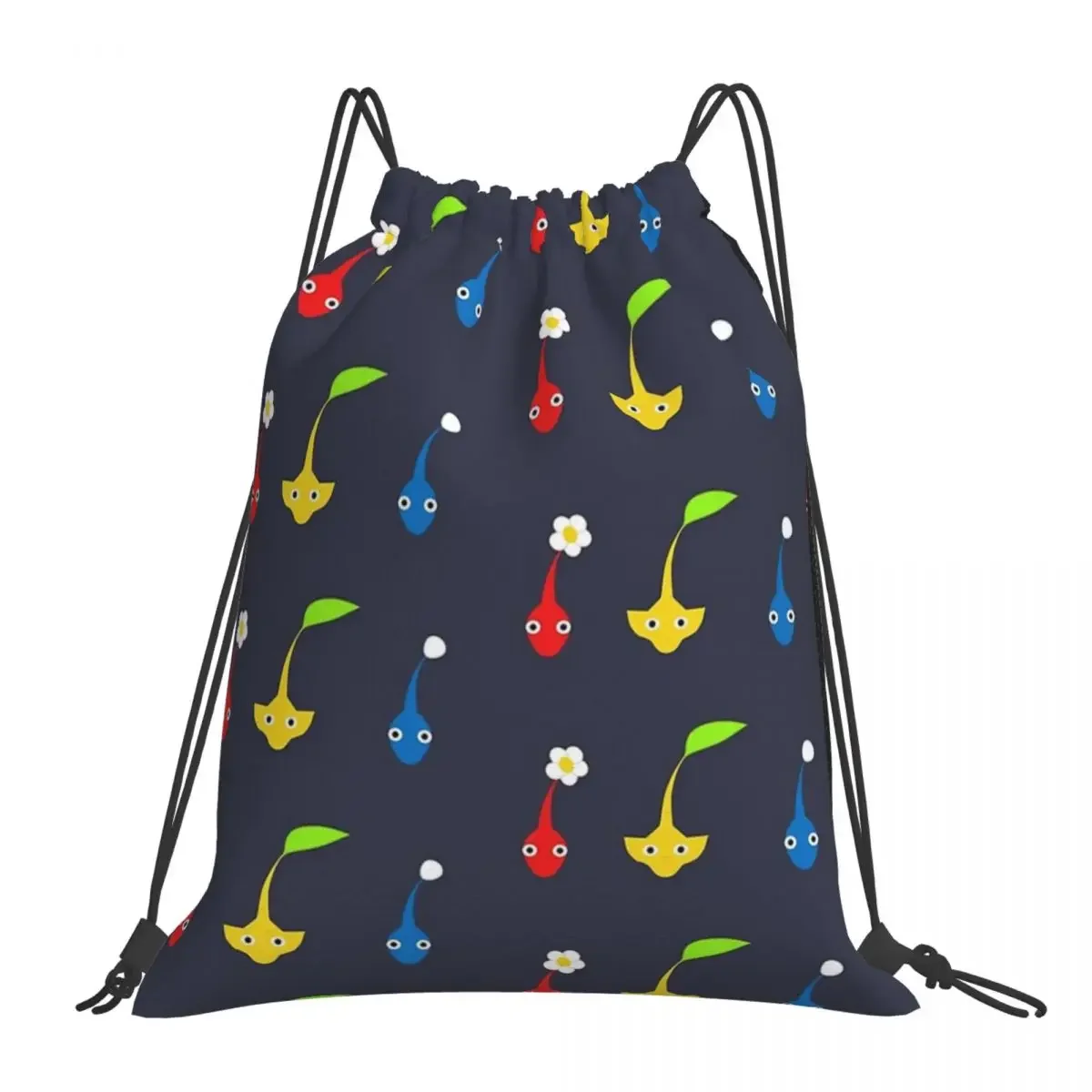 

Pikmin Backpacks Multi-function Portable Drawstring Bags Drawstring Bundle Pocket Shoes Bag BookBag For Travel Students