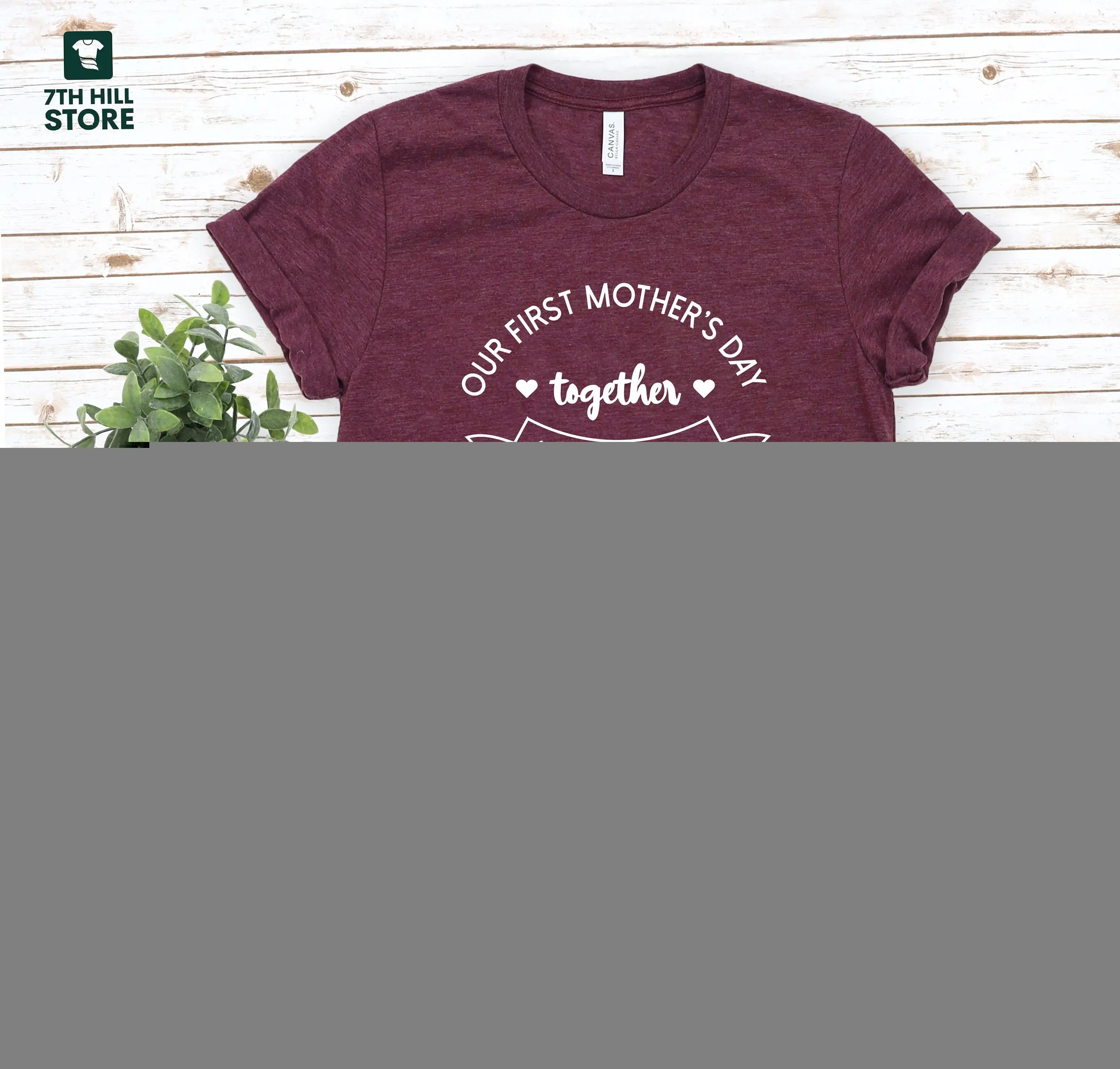 تي شيرت عيد الأم الأول لدينا مطابق لحفلة استقبال المولود الجديد للحمل الجديد #1