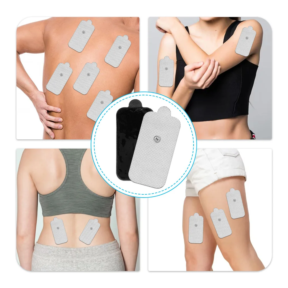 Physiotherapy Tens Electrode Pads Conductive Gel Therapeutic Pulse Pressure Electrical Compex Muscle Stimulator Massage Patches