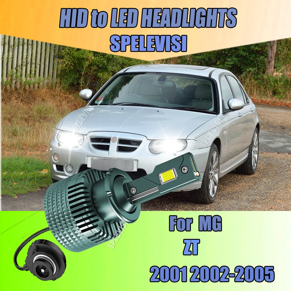

D2S Автомобильные светодиодные фары CSP 6000K 12v 120w Замена для заводских ксеноновых ламп HID для MG ZT 2001 2002 2003 2004 2005