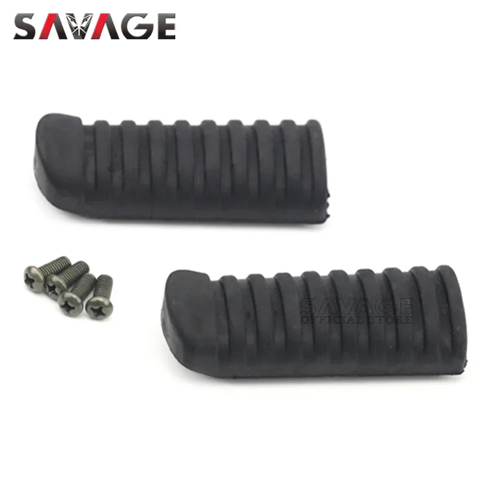 Front Footrest Foot Peg Rubber Cover For KAWASAKI NINJA 250R 400R 650 1000 ZRX 400/1100/1200/R ER6N ER-6F Motorcycle Accessories