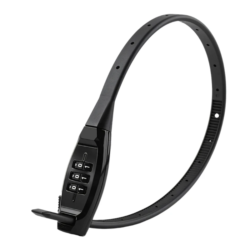 

3 Digit Combination Bike Lock Nylon Cables Tie Lock For Road Mountain Bicycles Security Light Weight And Portable 69HD
