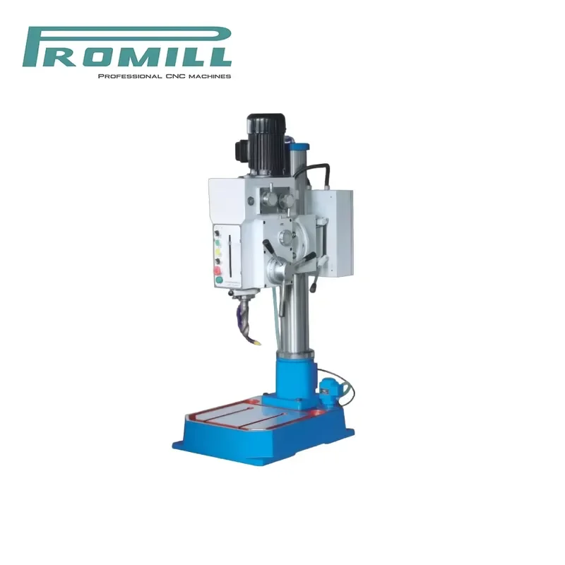HCY NEW Promill ZS40B Vertical Column Drilling Tapping Machine MT4 Spindle 40mm Max Drilling Capacity M32/M24 Tapping Motor