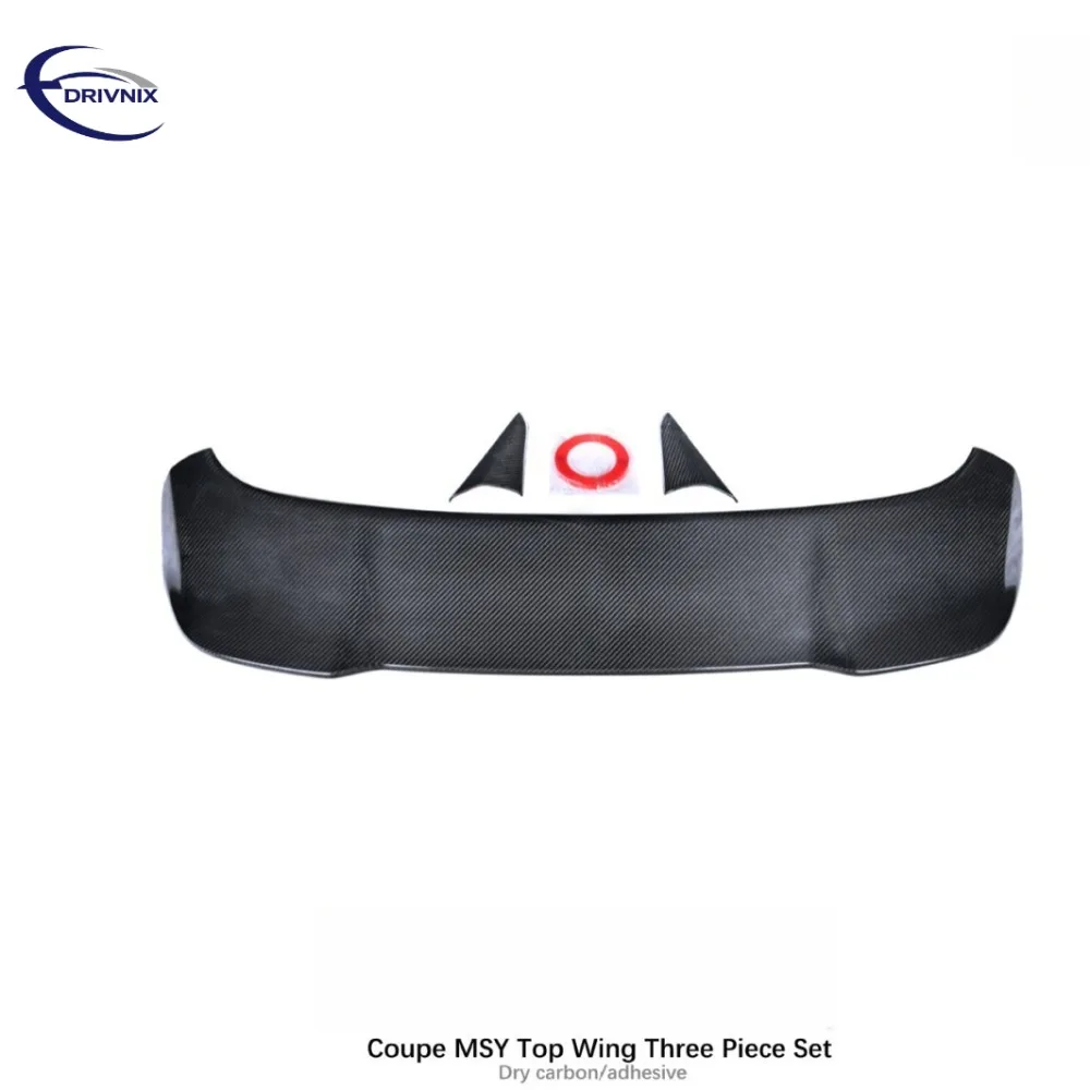 MSY Carbon Fiber Roof Spoiler Three‑Piece Set Dry Carbon Paste‑On Suitable for 18‑UP Cayenne 9Y0 Coupe Spare Part