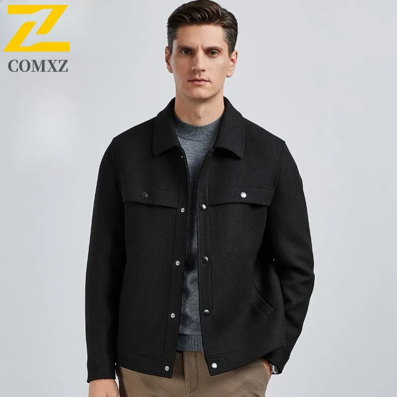 

COMXZ мужские куртки 2021, осенние легкие ветрозащитные вельветовые куртки с отложным воротником для бега и езды на велосипеде, брендовое роскошное деловое пальто