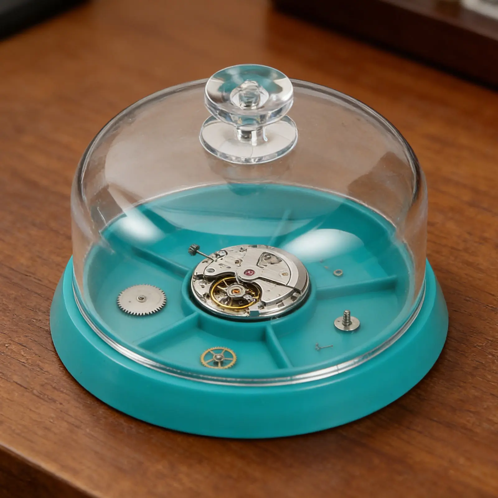 3pcs Watch Movement Dust Cover Moisture-Proof Anti-Dust Tray 6-Slots Watch Storage Box Maintain The Accuracy of The Instrument