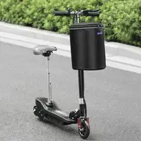 Cesta colgante para bicicleta eléctrica, accesorio plegable para deportes al aire libre, resistente al agua, color negro