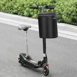 Black Waterproof Electric Bicycle Basket Bike Hanging Basket Folding Cycling Supplies Outdoor Sports Ride-On Accessories