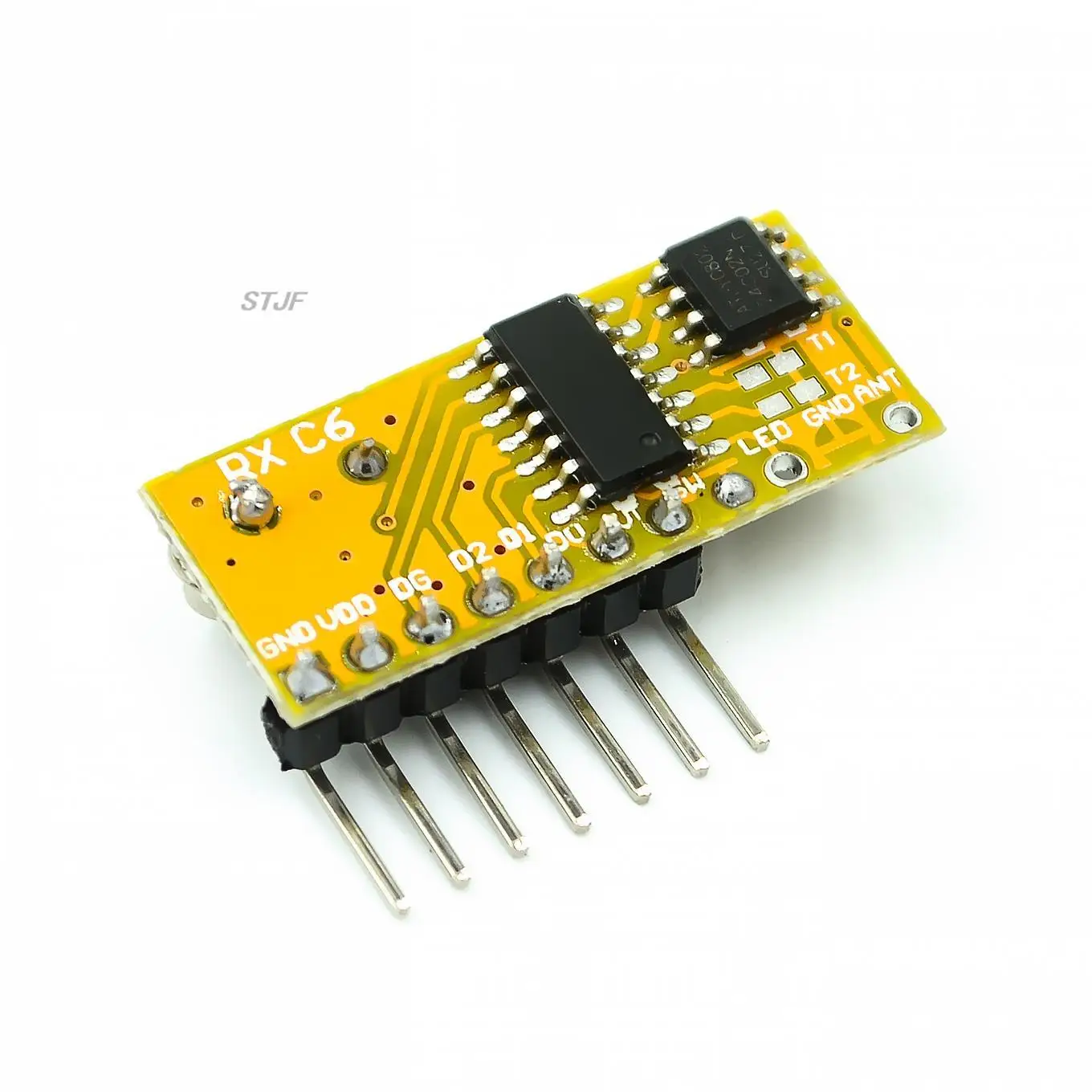 RXC6 433Mhz Penerima Nirkabel Superheterodyne Kode PT2262 Stabil untuk Modul /AVR dengan Mode Kode Pembelajaran