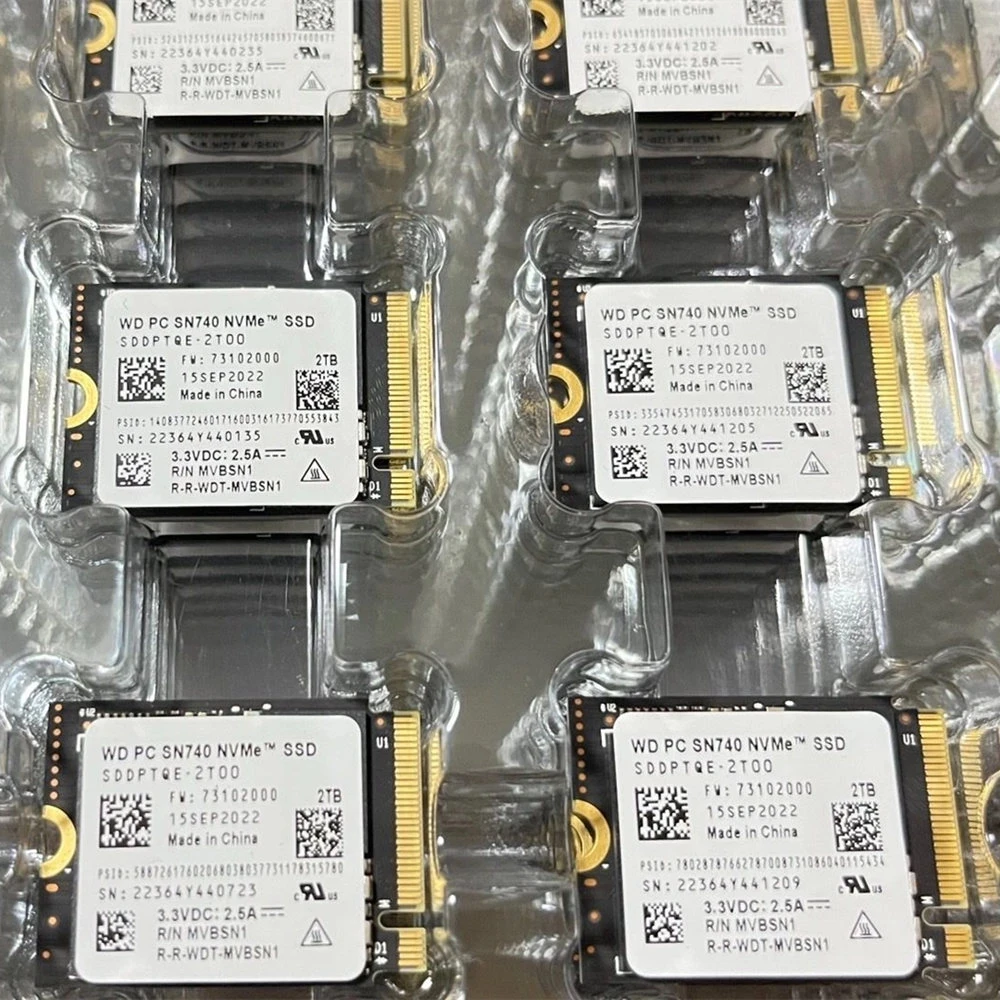 New WD SN740 2TB 1TB 512GB 256GB M.2 NVMe 2230 PCIe4.0x4 SSD Solid