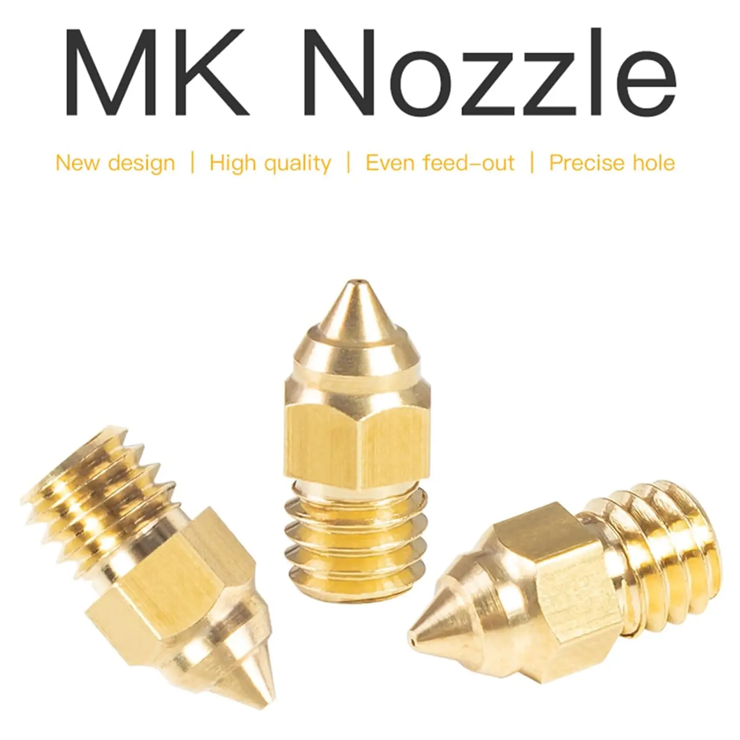 Creality Original 3D Printer Parts Hotend Extruder Brass Nozzles for CR-6 SE/Ender-3 Series/Ender 5 Series Ender 3 S1 Printer