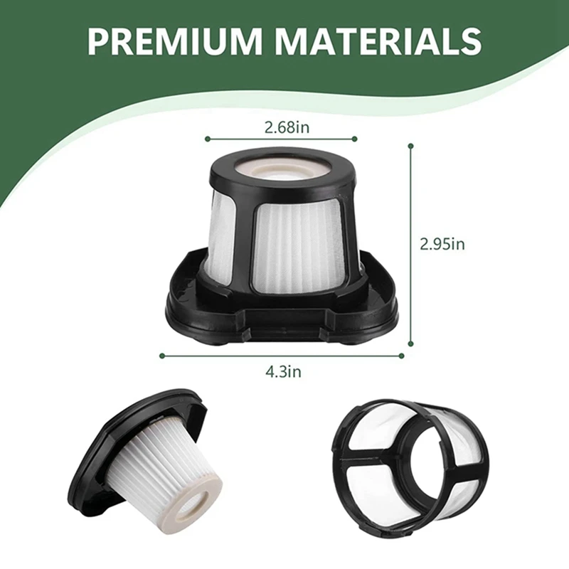 Replacement HEPA Filter For Bissell 2284W, 2390, 2389, 2390A Hand Vacuum Compare To Part 1614212, 1614203 & 1614204