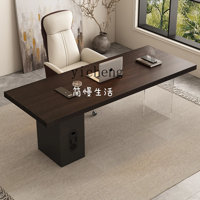 

LX desk household light luxury high-end writing desk modern acrylic computer desk office