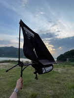 NBHD moon chair black style camping chair joint home outdoor camping fishing folding storage chair leisure