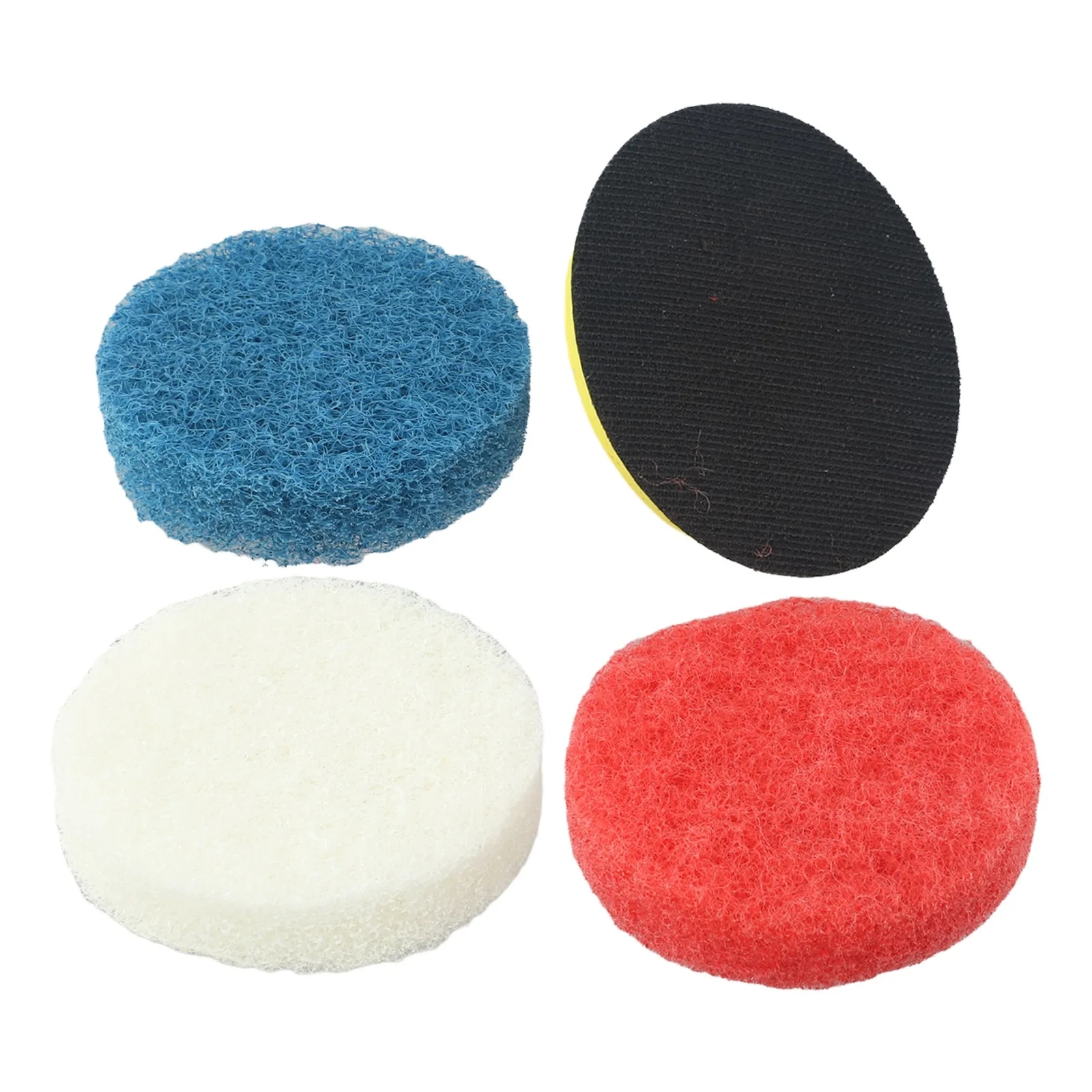 

5Pcs Nylon Drill Scrub Pad Set for Bathroom and Home Cleaning Flexible Pads for Curved Surfaces and Hard to Reach Areas