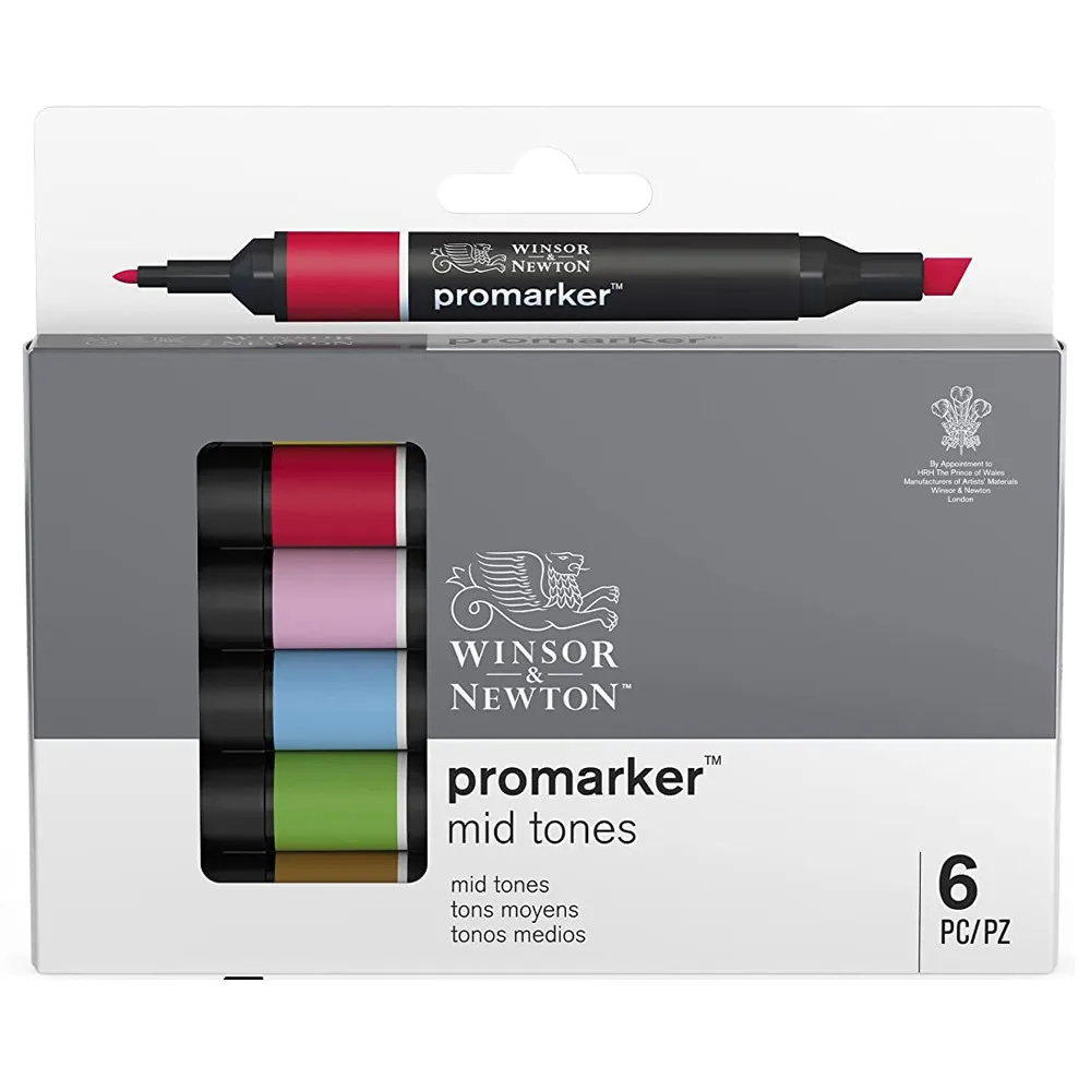 WINSOR & NEWTON Alkoholbasierte Promarker 6/12/24/48/96 Farben Set Doppelspitzen-Markerstifte Design Pro Marker für Künstler – Detail 23