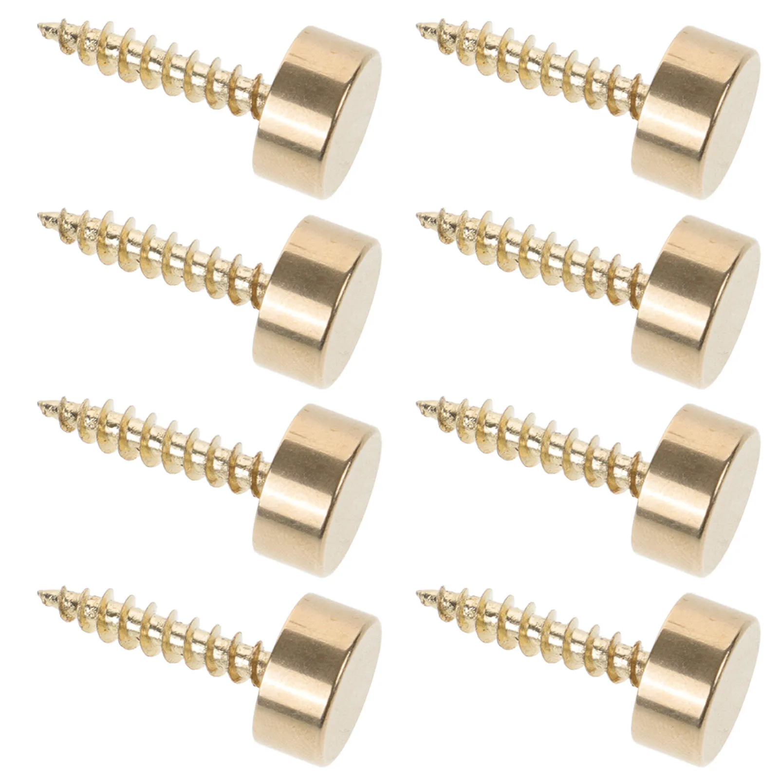 

8Pcs Copper Decorative Screw Caps Curved Self-Tapping Nail Covers Protective Screws for Furniture Wall Mounting Upholstery