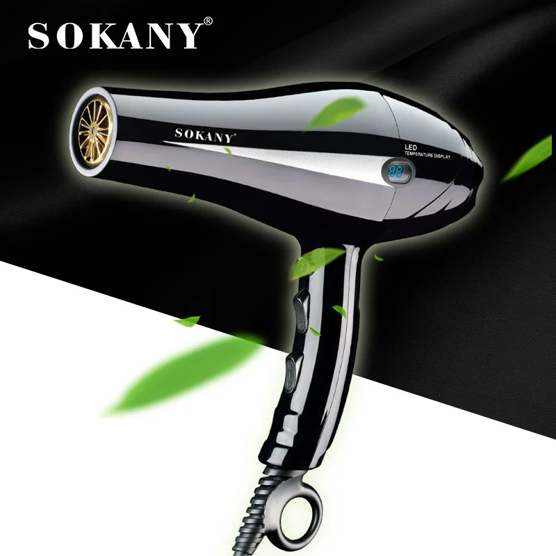 SOKANY 8898 2400W High Power Hair Dryer with Negative Ion Technology for Fast Drying and Frizz Control