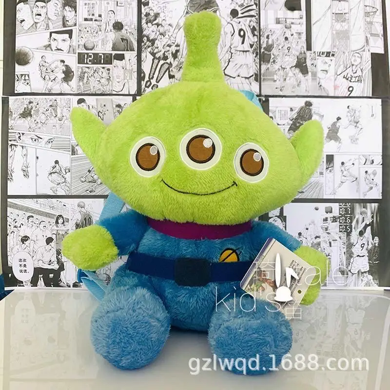 Disney Toy Story Aliens 0425 Fashion Anime Plush Backpack Cartoon Bags Doll Backpacks Child Schoolbag Unisex Gift