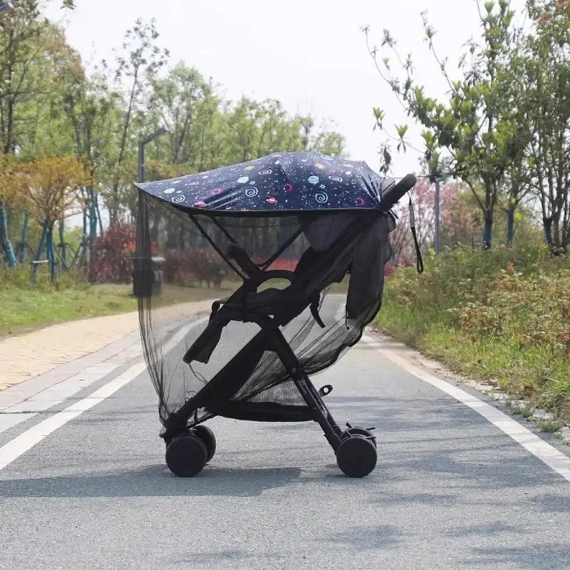 A5YC Pram Sun Shade Strollers Cover Sunshade Easy Installation for Baby Enjoy Safety and Comfortable Outdoor Protections