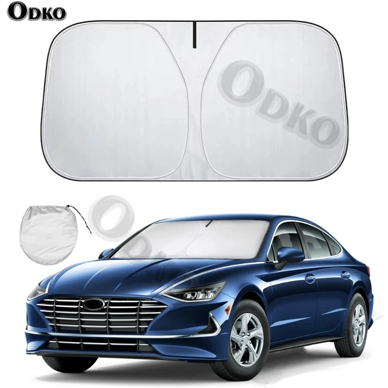 

Car Windshield Sun Shade for 2015 -2020 2021 2022 2023 Hyundai Sonata Reflector Sunshade Offers Protection Interior Accessories