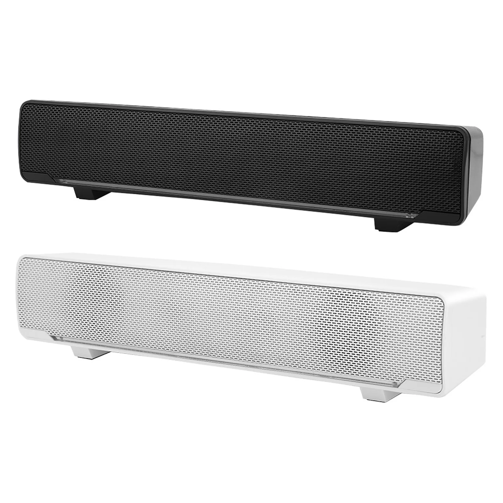 USB Wired Stereo Soundbar Music Player Bass Surround Sound Box 3.5mm Input for PC Cellphones