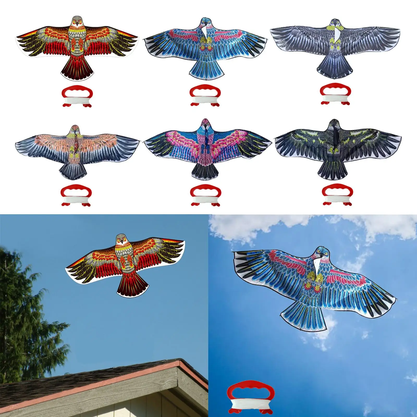 Huge Eagle Kites Kites Durable Outdoor Activities Ripstop Bird Kites for Yard Trip