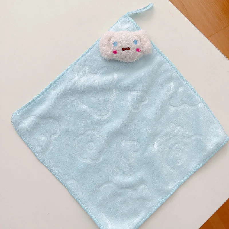 Sanrio Cartoon Soft Small Hand Towel Kuromi My Melody Hello Kitty Kitchen Bathroom Household Handkerchief Small Towel Girl Use