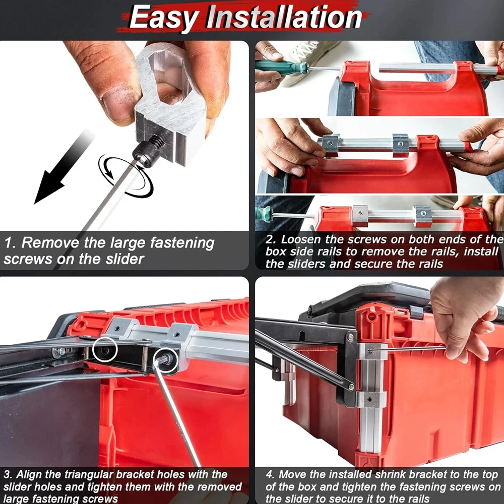 Folding Magnetic Table Fits for Milwaukee Packout Toolbox Powerful Magnetic Tool Tray Side (Tools Are Not Included)