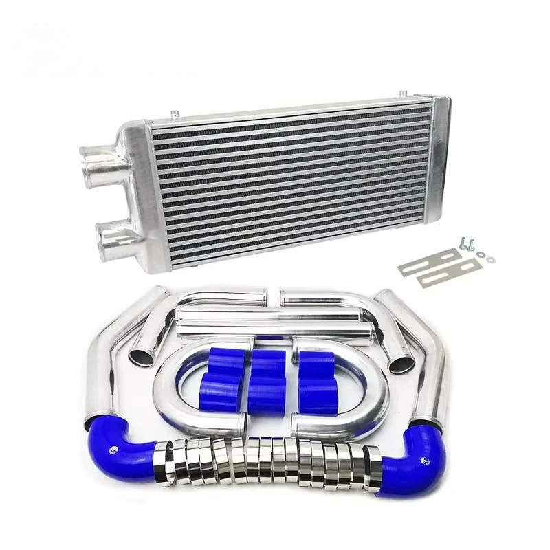 

Universal Intercooler & Ping Kits 22"X12"X3" 3" Inlet & Outlet Same One Side Bar & Plate