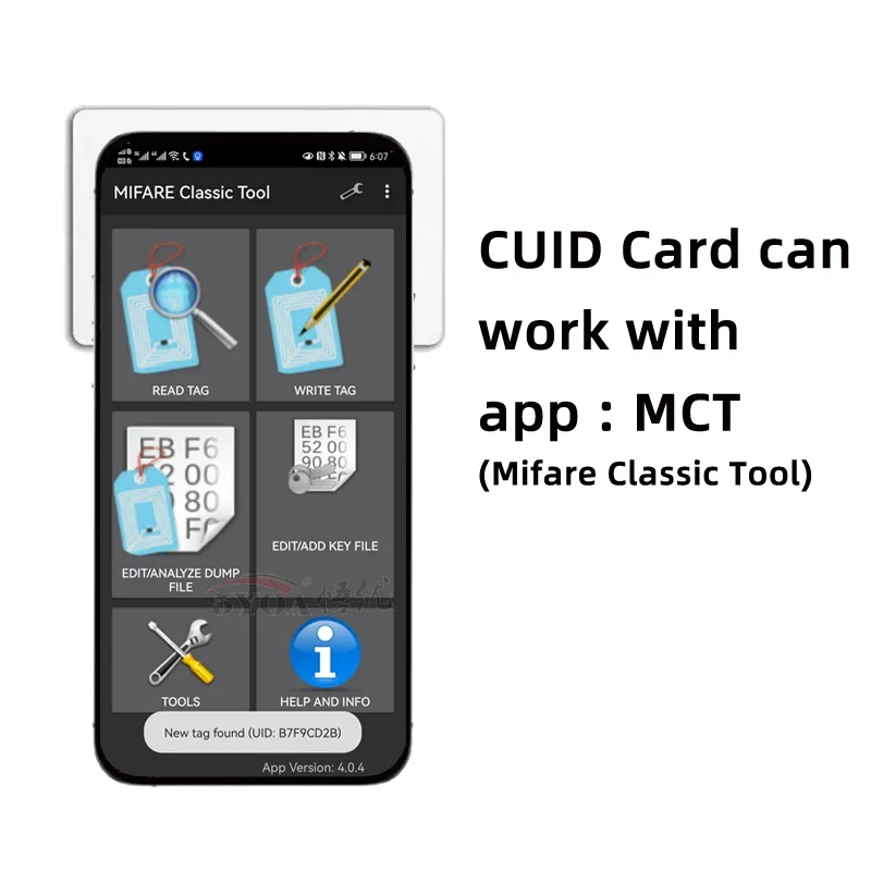 5YOA CUID Card Gen2 Smart Chip Android App MCT Modify UID Block 0 Changeable Rewritable Copy 13.56Mhz ISO14443 1K S50 RFID IC