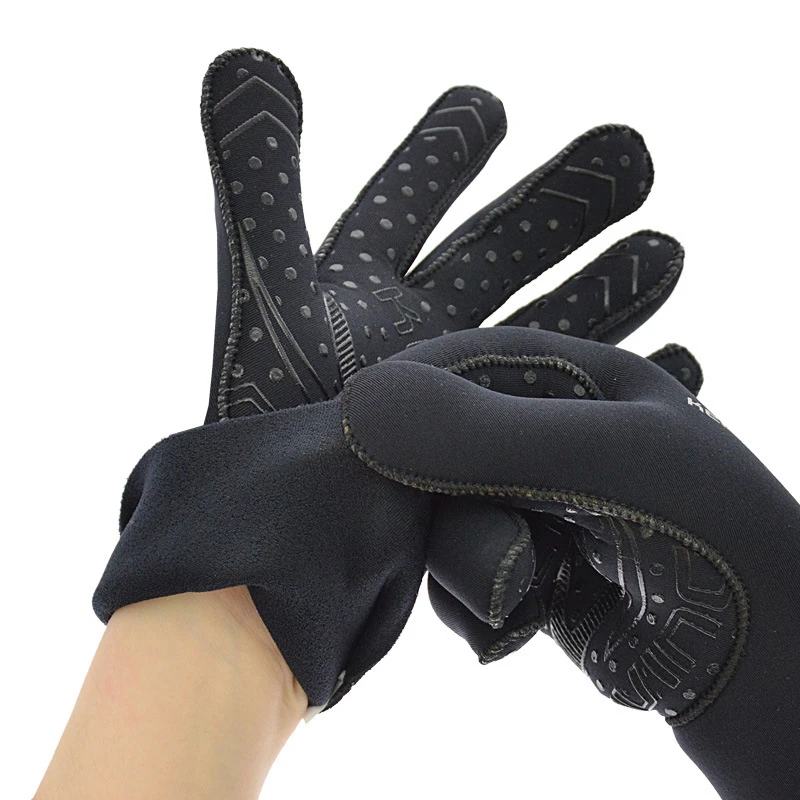 Tauchhandschuhe, Surfen, Neoprenanzug-Handschuhe, 3 mm Neopren, thermisch, rutschfest, flexibel, zum Speerfischen, Schwimmen, Rafting, Kajakfahren, Paddeln – Detail 3