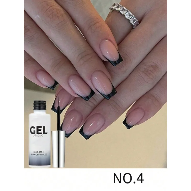 Esmalte Glitter Reflexivo, Gel Estilo Francês, Linha Glitter Pull, Listra Graffiti, Espumante Brilhante, Champanhe, Forro Dourado, 8ml