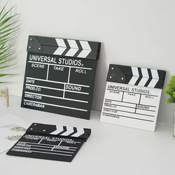 Big Size Film Director Clapper Board, Wooden Props DIY Materials, IDEO Clapper Board, Scene Clapperboard, TV Movie Film Cut Prop