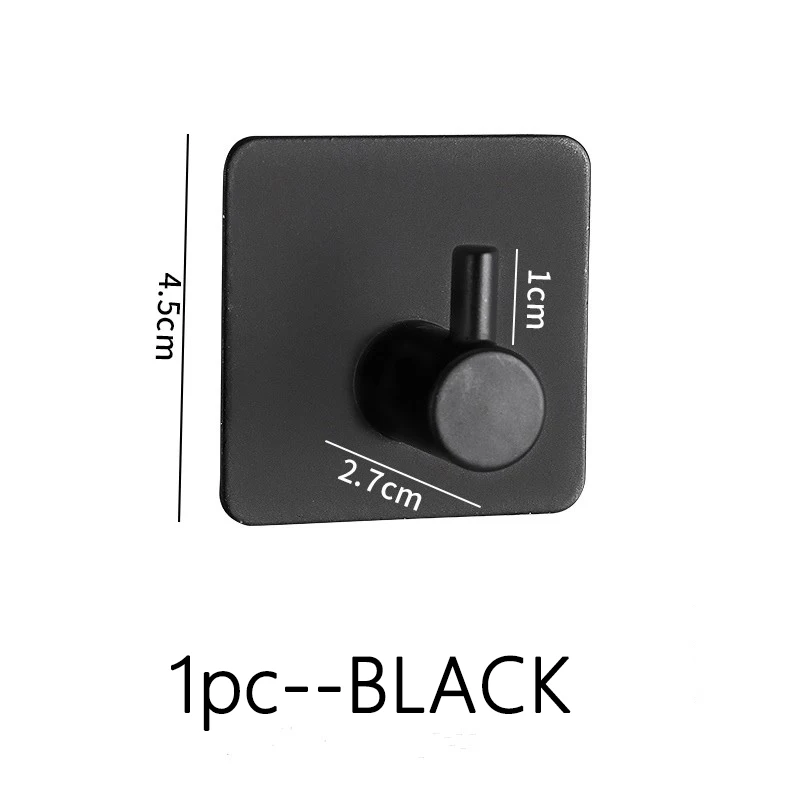 Strong Adhesive Wall Hook Sticker Hanging Coat Rack Clothes Hanger Shower Robe Hook Kitchen Bathroom Towel Hooks Holder